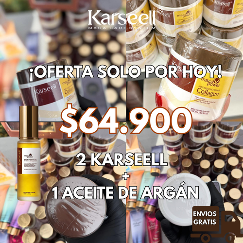 2 KARSEELL 500ML + 1 ACEITE DE ARGÁN